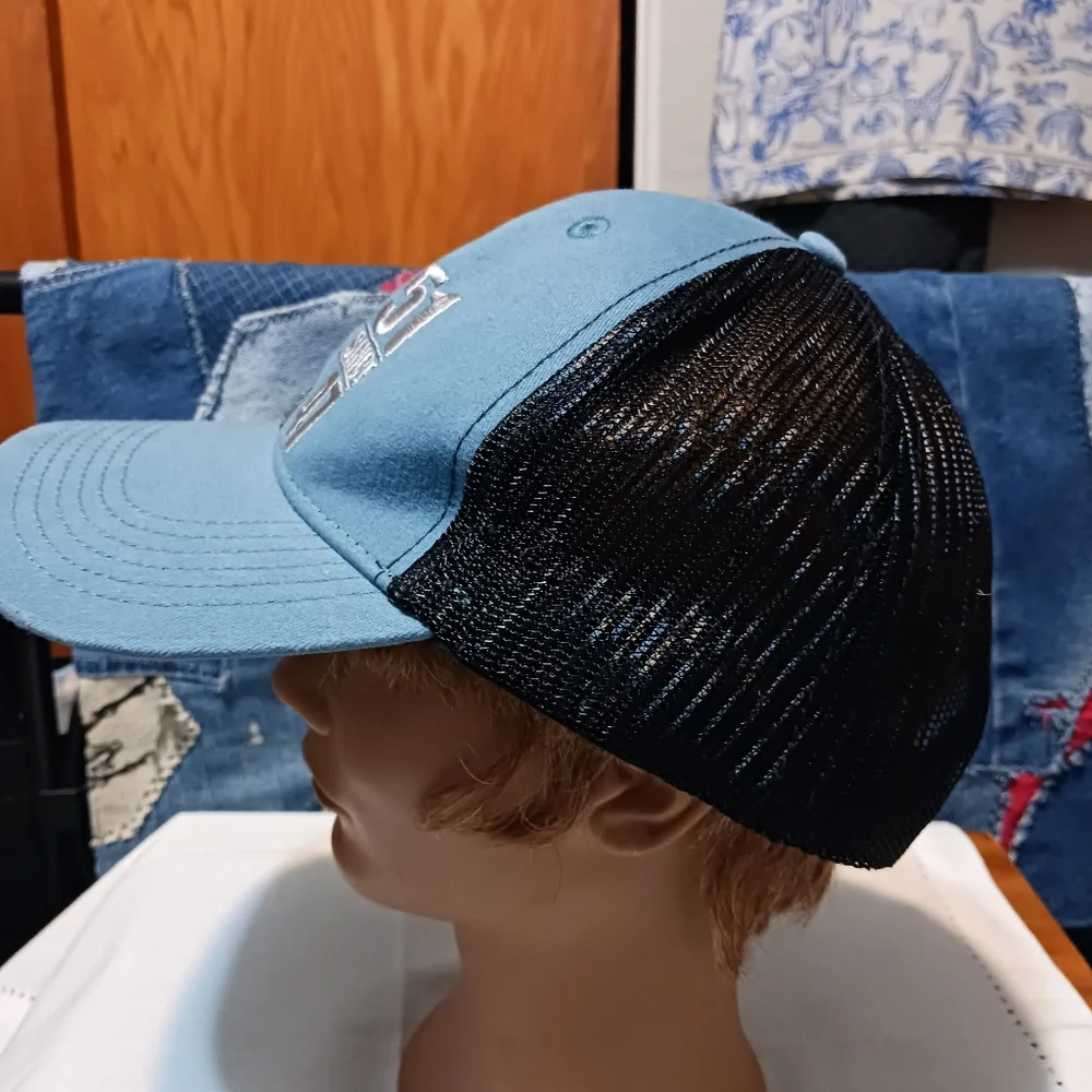 Alien Area 51 Embroidered Ball Cap- adjustable Black Mesh OSFM
